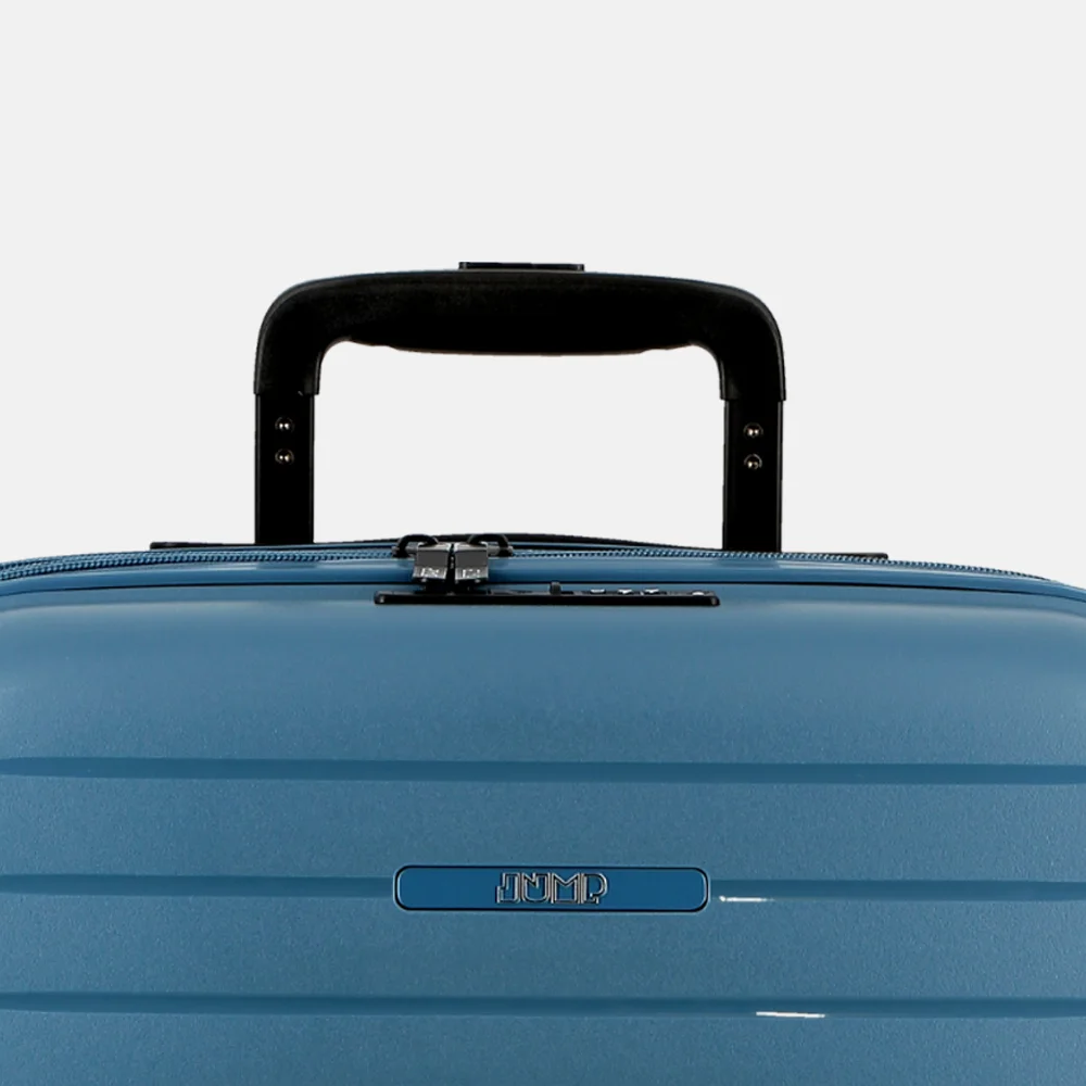 Jump Spinner Expendable Striper handbagage koffer 55 cm blue bij Duifhuizen