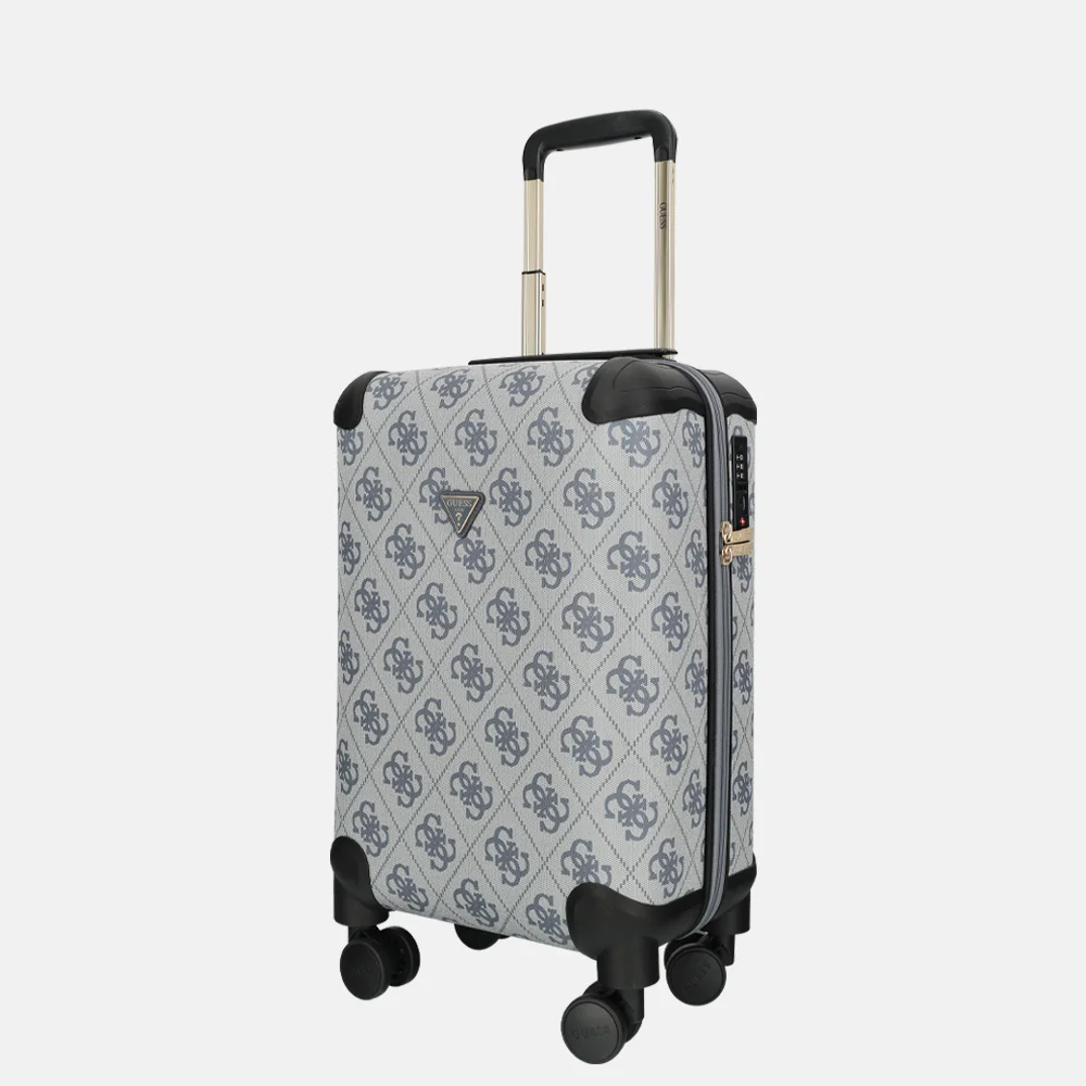 Guess Berta handbagage koffer slate logo bij Duifhuizen