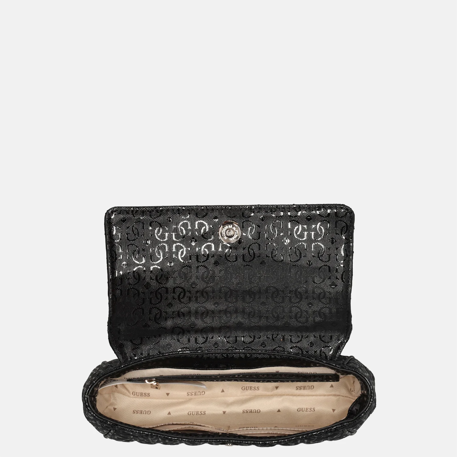 Guess Stacey crossbody tas black bij Duifhuizen