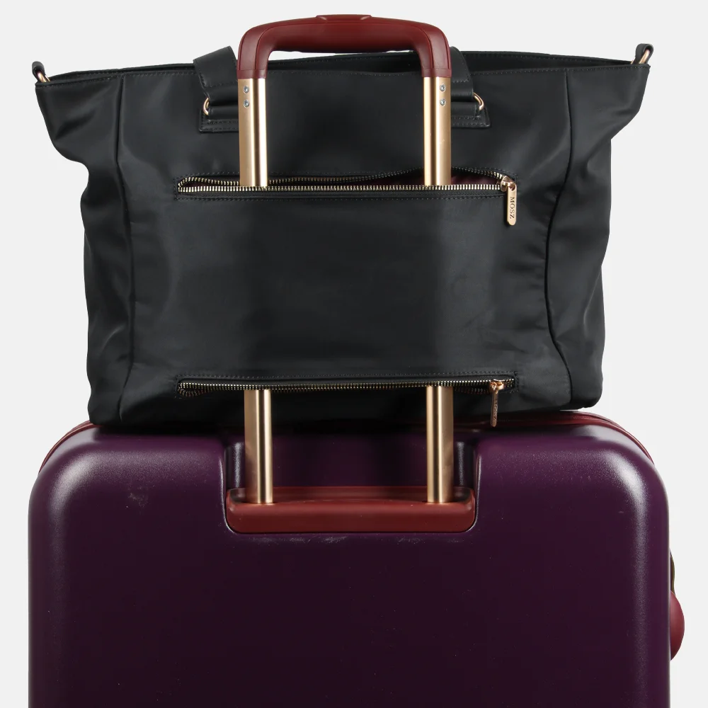 Mosz Denise laptoptas/shopper 15.6 inch black bij Duifhuizen