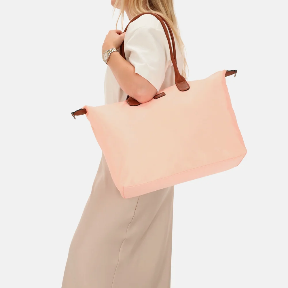 Charm London Buckingham shopper met 15.6 inch laptopvak L soft pink bij Duifhuizen
