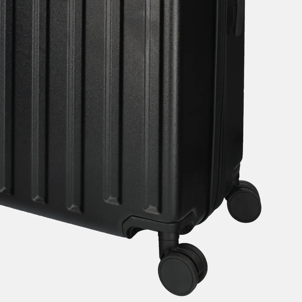 Enrico Benetti Portland kofferset 3-delig zwart bij Duifhuizen