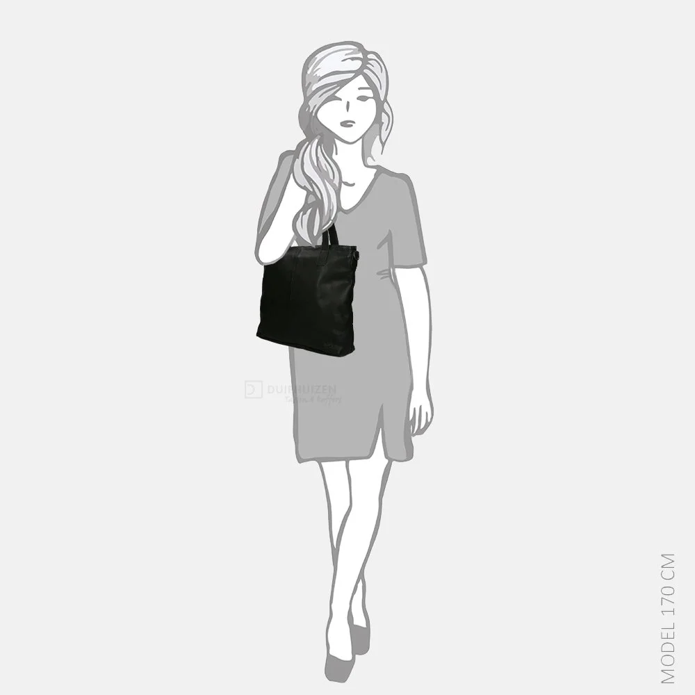 Bear Design Jilke shopper M black bij Duifhuizen
