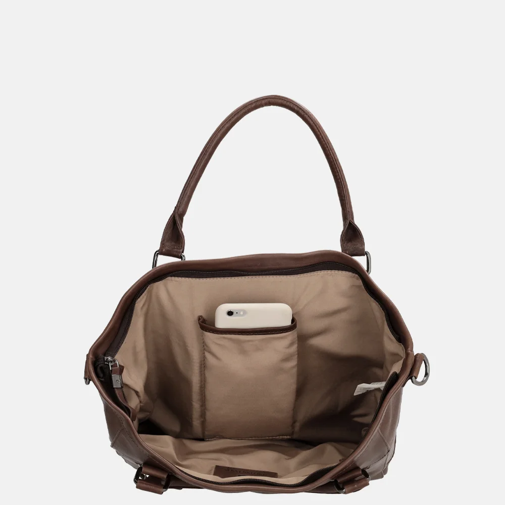 Micmacbags Everyday handtas M donkerbruin bij Duifhuizen
