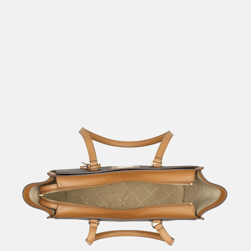 Michael Kors Becca tote shopper L brown/acorn bij Duifhuizen