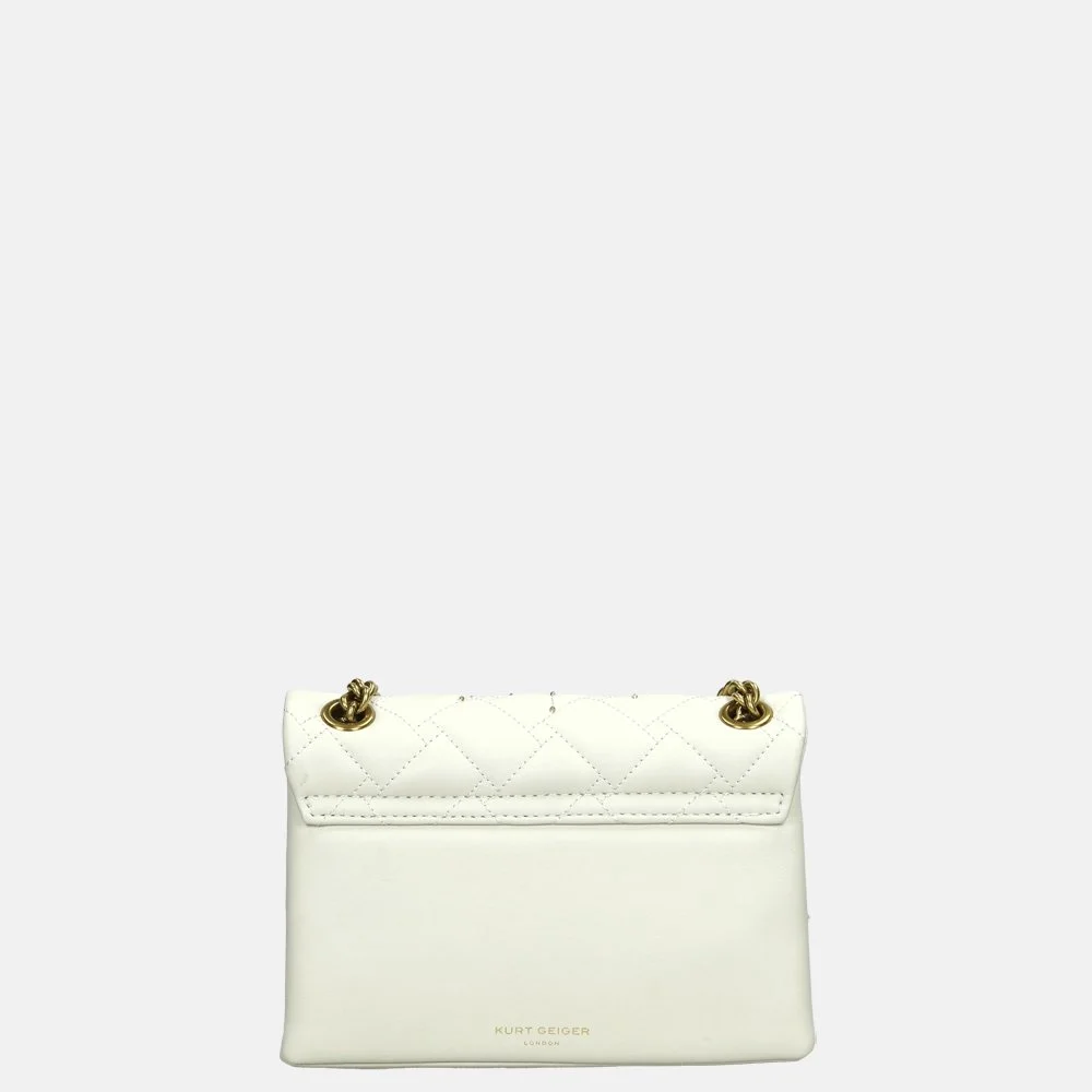 Kurt Geiger Leather Mini Kensington Eye schoudertas bone bij Duifhuizen