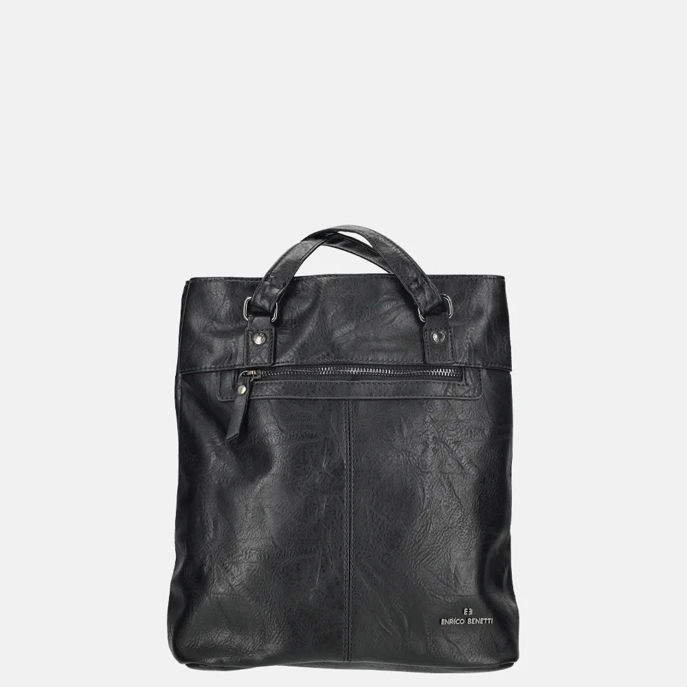 Enrico Benetti Julia rugzak/schoudertas zwart