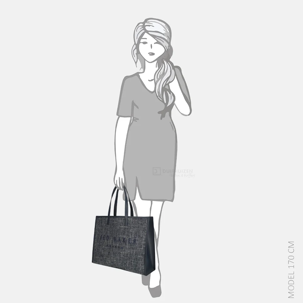 Ted Baker Tweekon shopper navy bij Duifhuizen