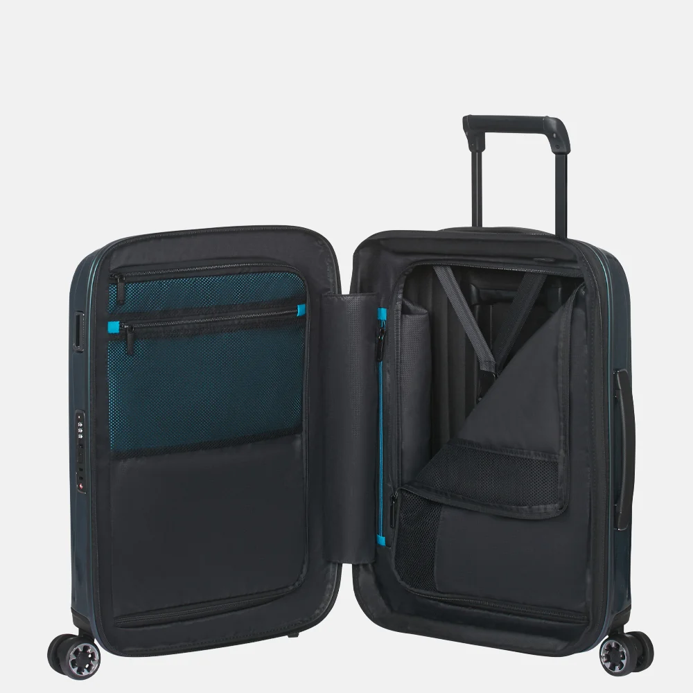 Samsonite Nexis spinner handbagage koffer 55 cm deep petrol bij Duifhuizen