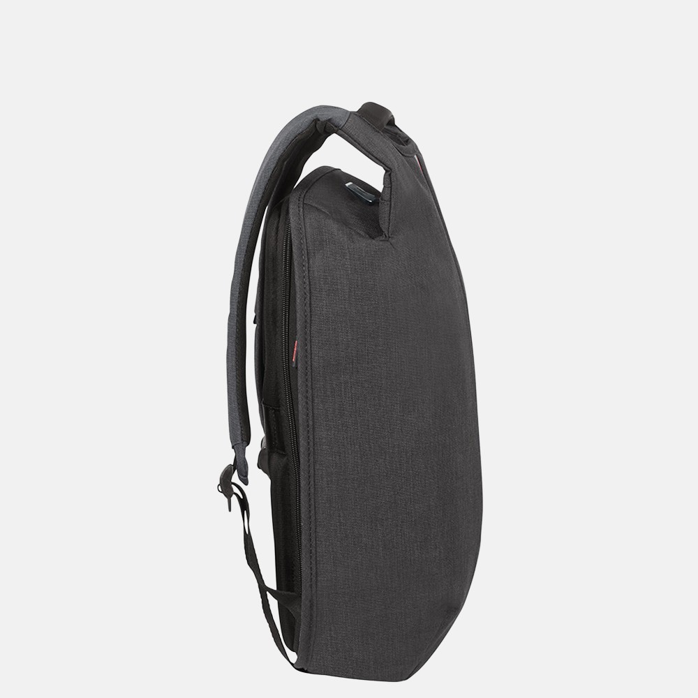 Samsonite Securipak laptop rugzak 14.1 inch small blacksteel bij Duifhuizen