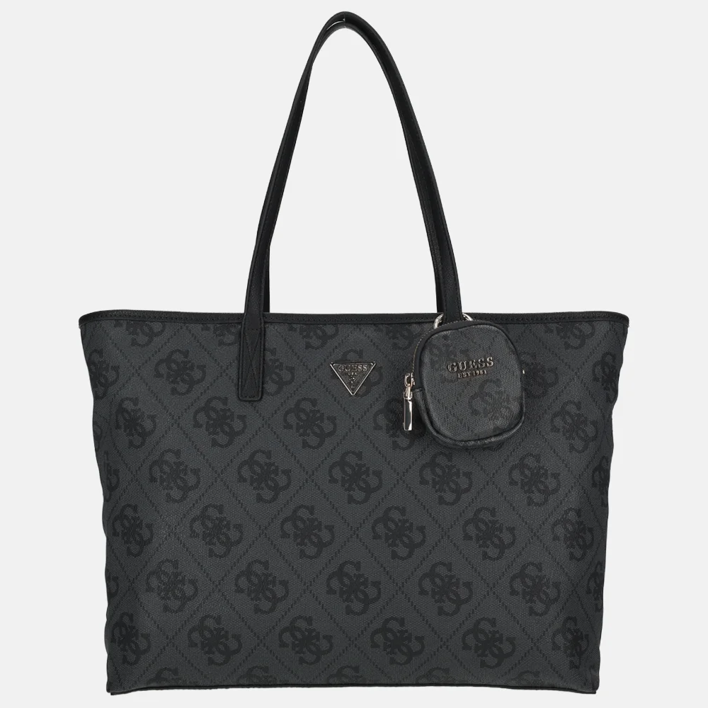 Guess Power play shopper L coal logo bij Duifhuizen