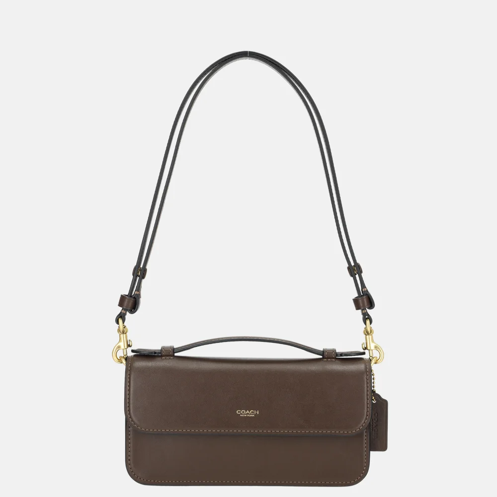 Coach Elora top handle crossbody tas maple bij Duifhuizen