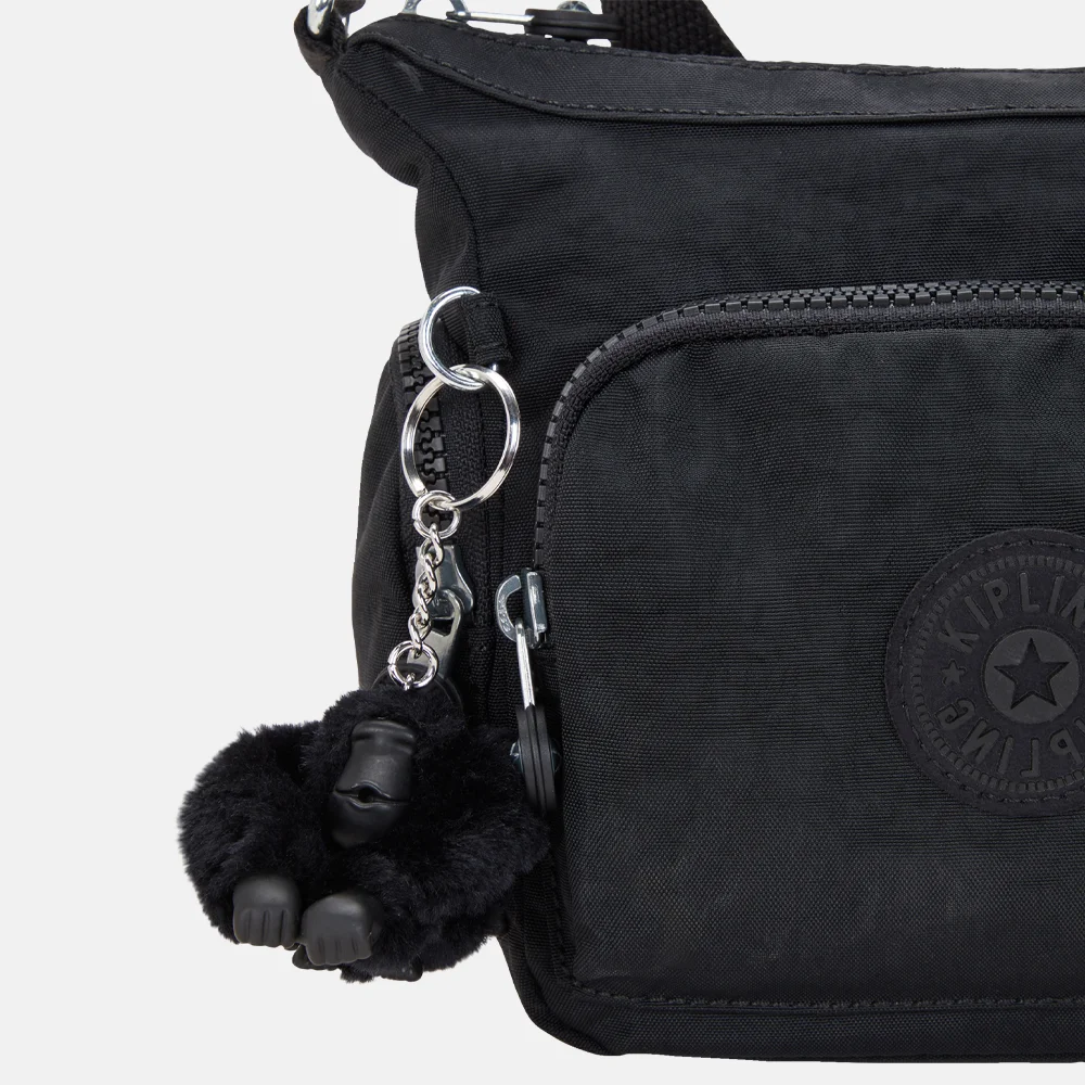 Kipling Gabbie crossbody tas mini black noir bij Duifhuizen