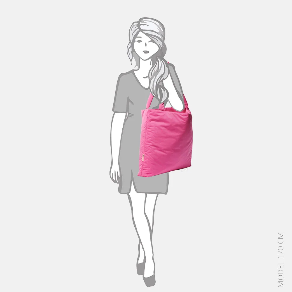 Studio Noos Puffy Mom-Bag shopper pink bij Duifhuizen