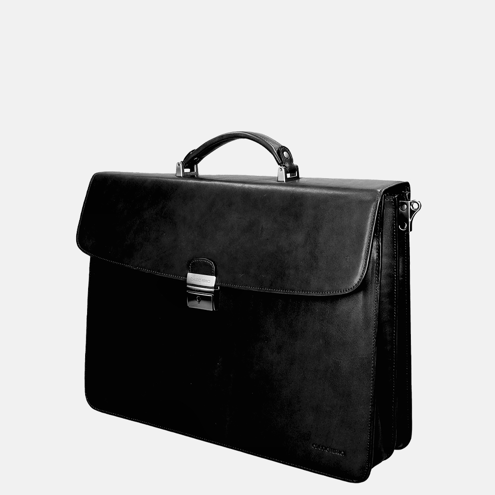 Claudio Ferrici aktetas 15.6 inch black bij Duifhuizen