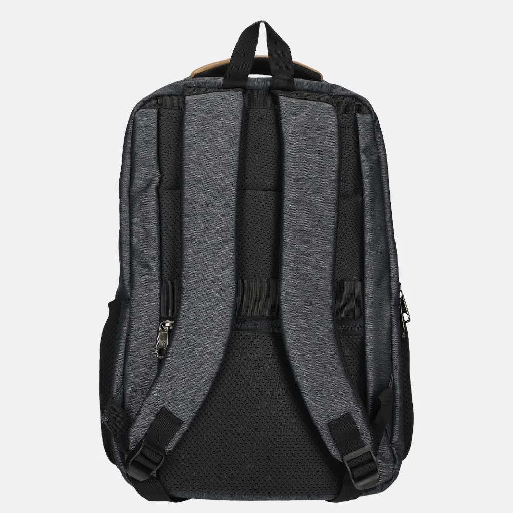 Enrico Benetti Munchen laptoprugzak 17 inch grijs bij Duifhuizen