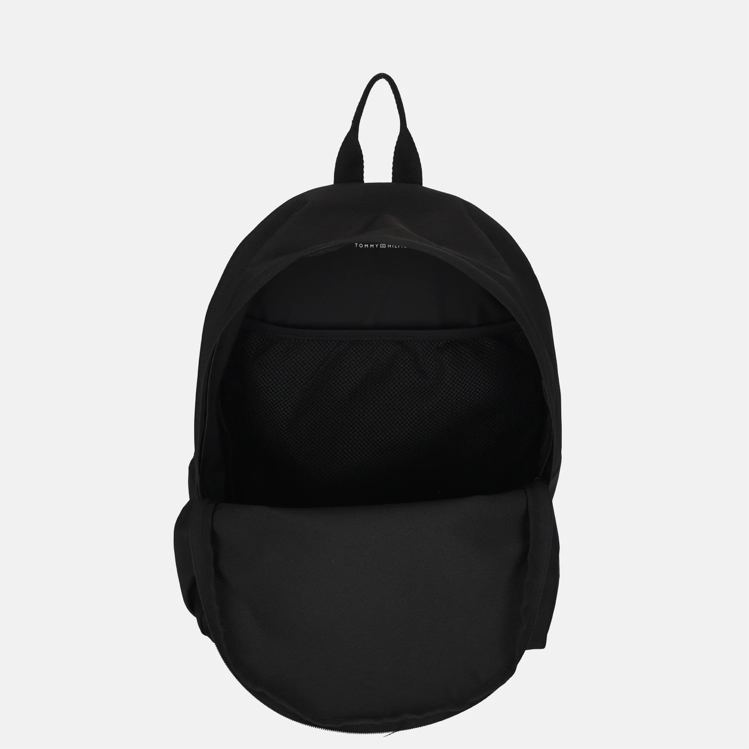 Tommy Hilfiger Essential flag kinderrugzak black bij Duifhuizen
