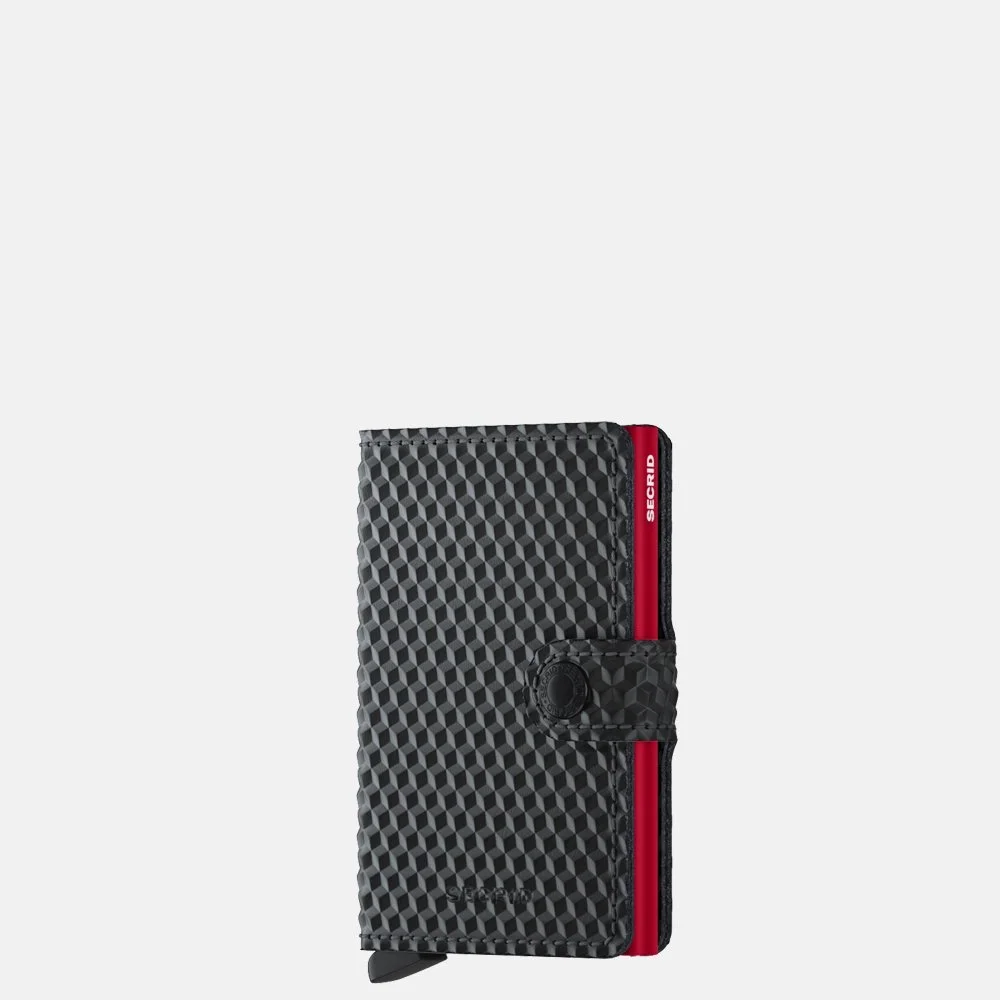 Secrid Miniwallet pasjeshouder cubic black-red