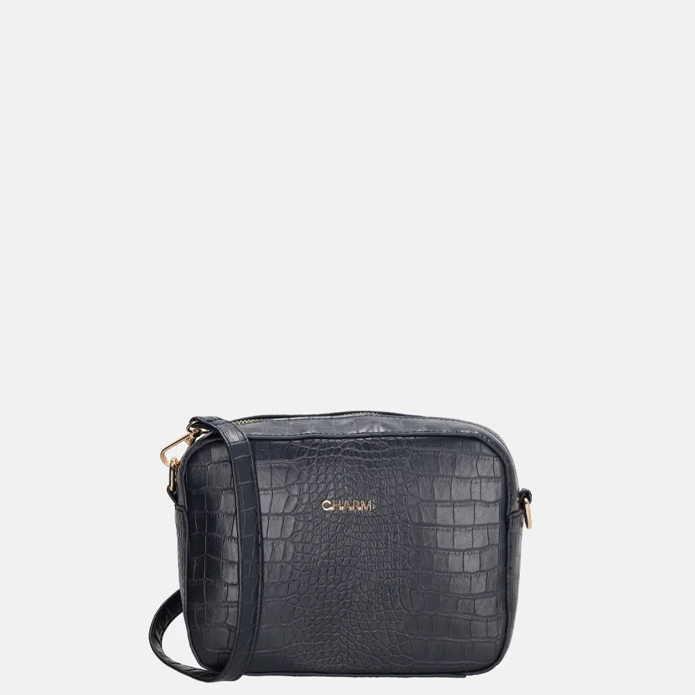 Charm London crossbody tas blauw bij Duifhuizen