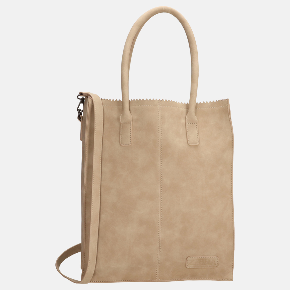 Zebra Trends Rosa shopper zand