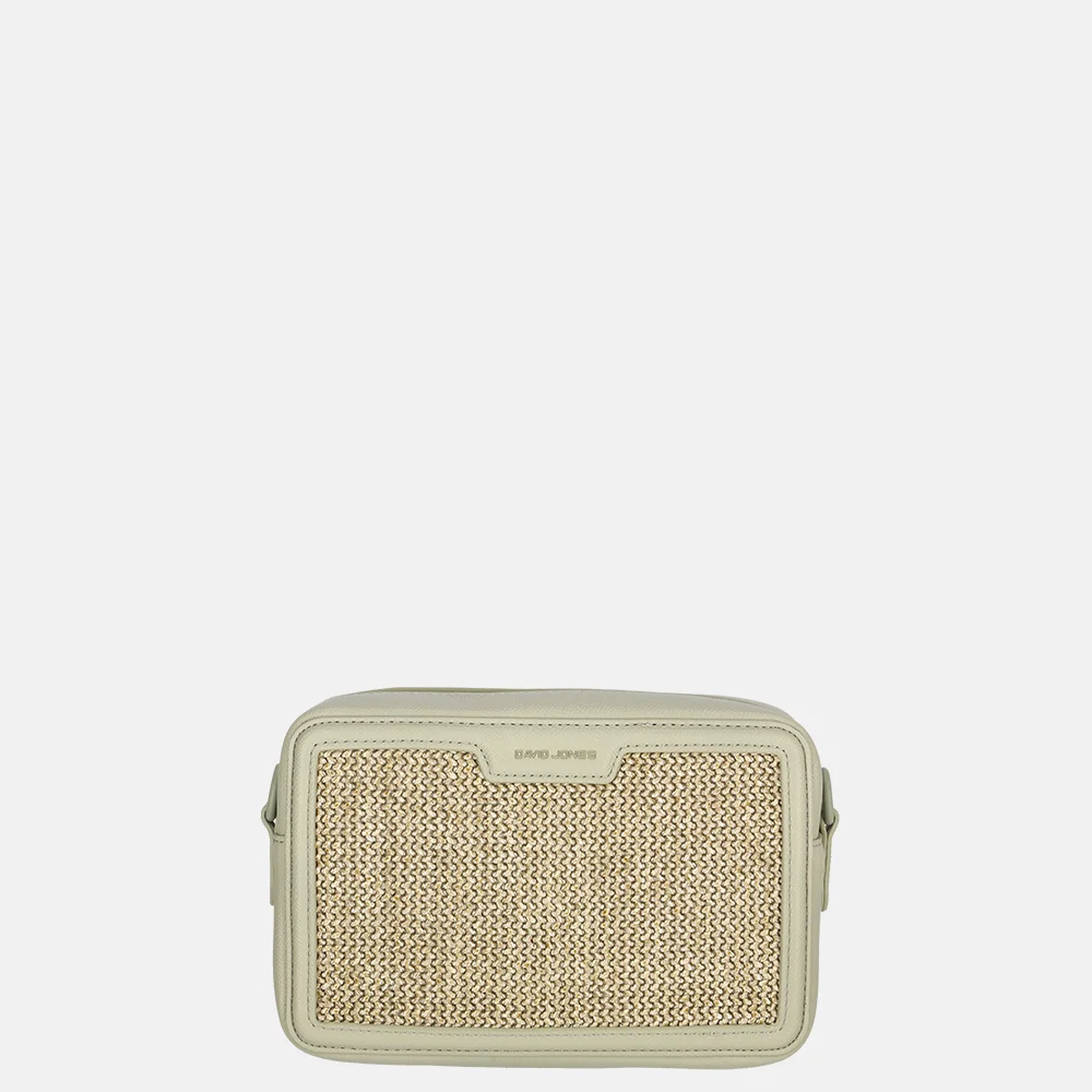 David Jones crossbody tas raffia fair green bij Duifhuizen
