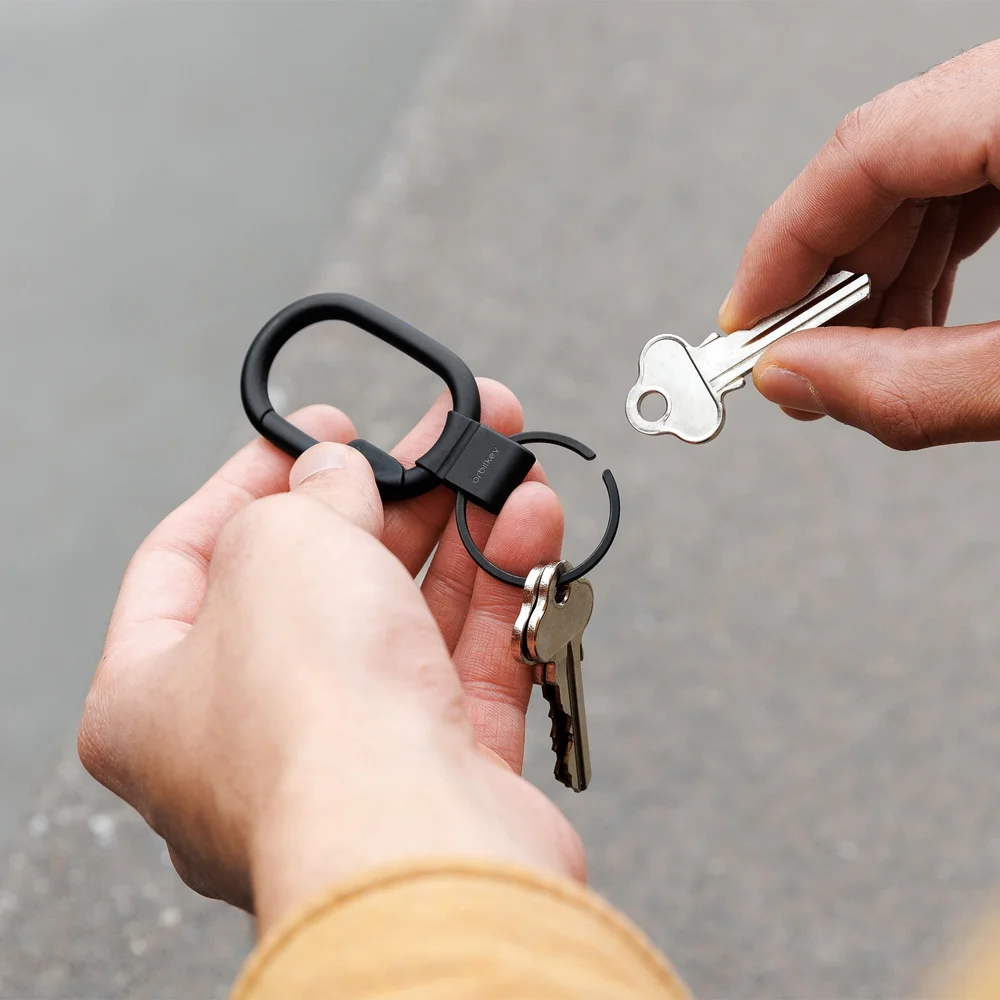 Orbitkey Clip Mini sleutelhanger black bij Duifhuizen