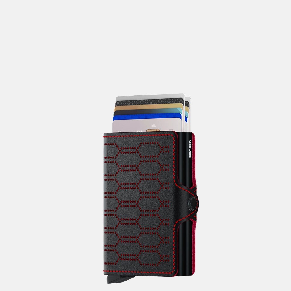 Secrid Twinwallet pasjeshouder fuel black-red bij Duifhuizen