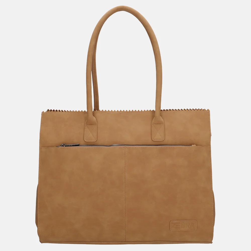 Zebra Trends shopper 15 inch camel bij Duifhuizen