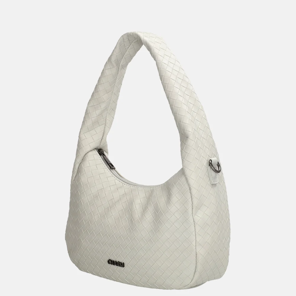 Charm London Maribello schoudertas lichtgrijs bij Duifhuizen