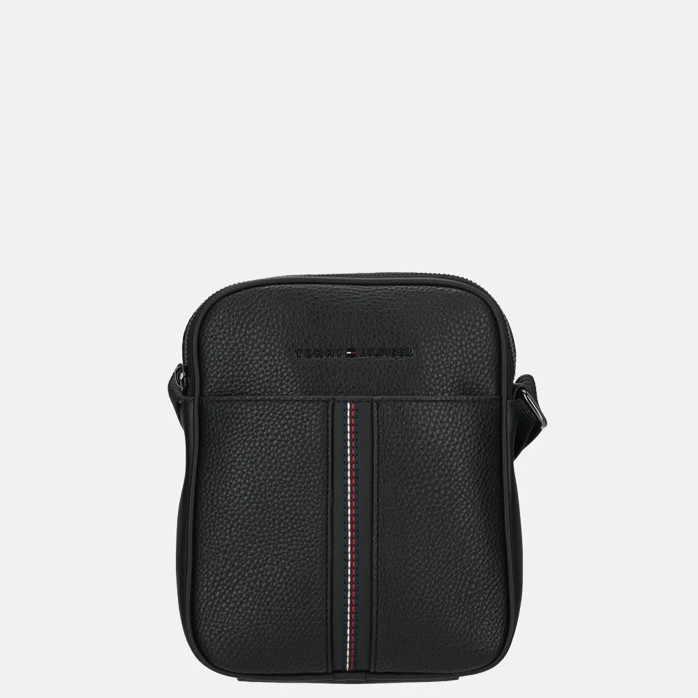 Tommy Hilfiger Central mini crossbody tas black bij Duifhuizen
