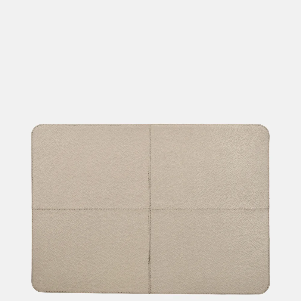 Chamada leren placemats rechthoek effen (2 stuks) beige