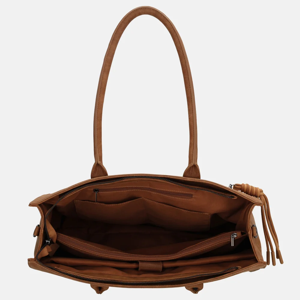 Zebra Trends Rosalyn laptopshopper 14 inch bruin bij Duifhuizen