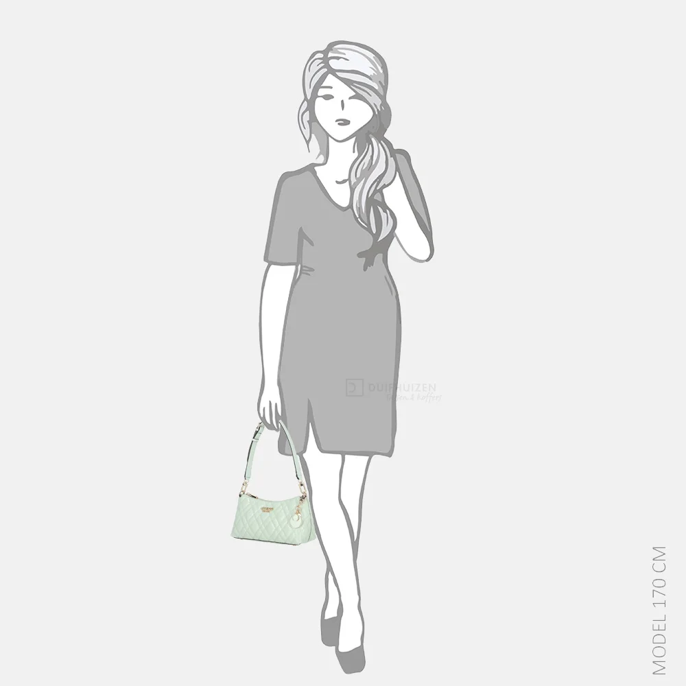 Guess Isemay schoudertas Light Sage bij Duifhuizen