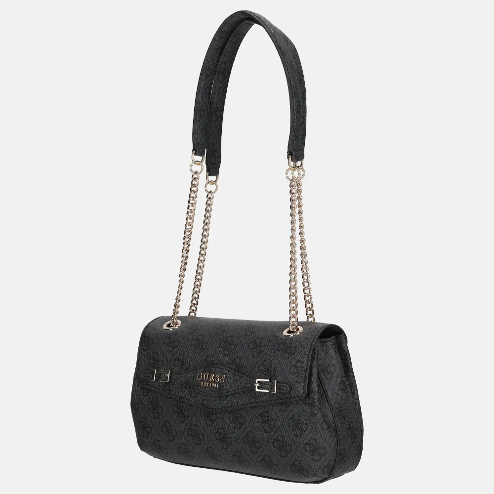 Guess Katya crossbody tas coal logo bij Duifhuizen