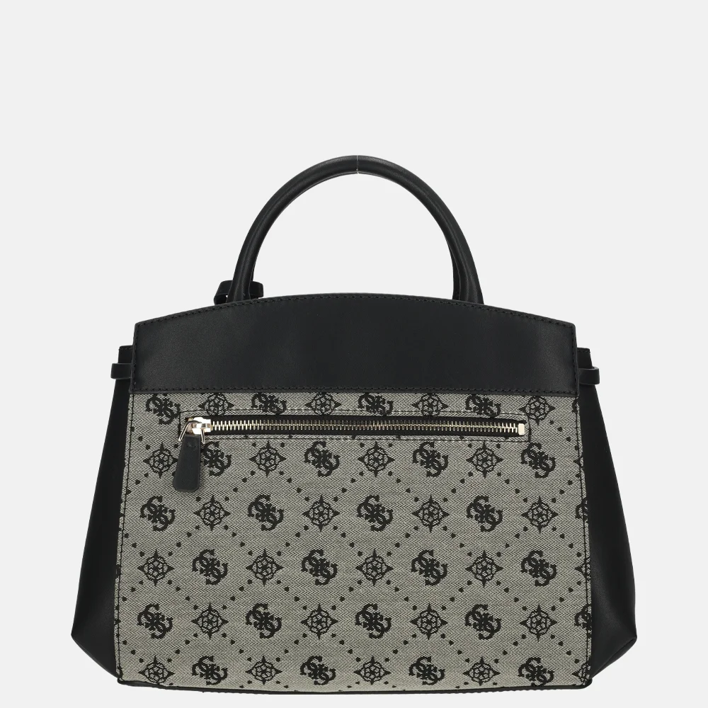 Guess Melinda satchel handtas Black Logo bij Duifhuizen