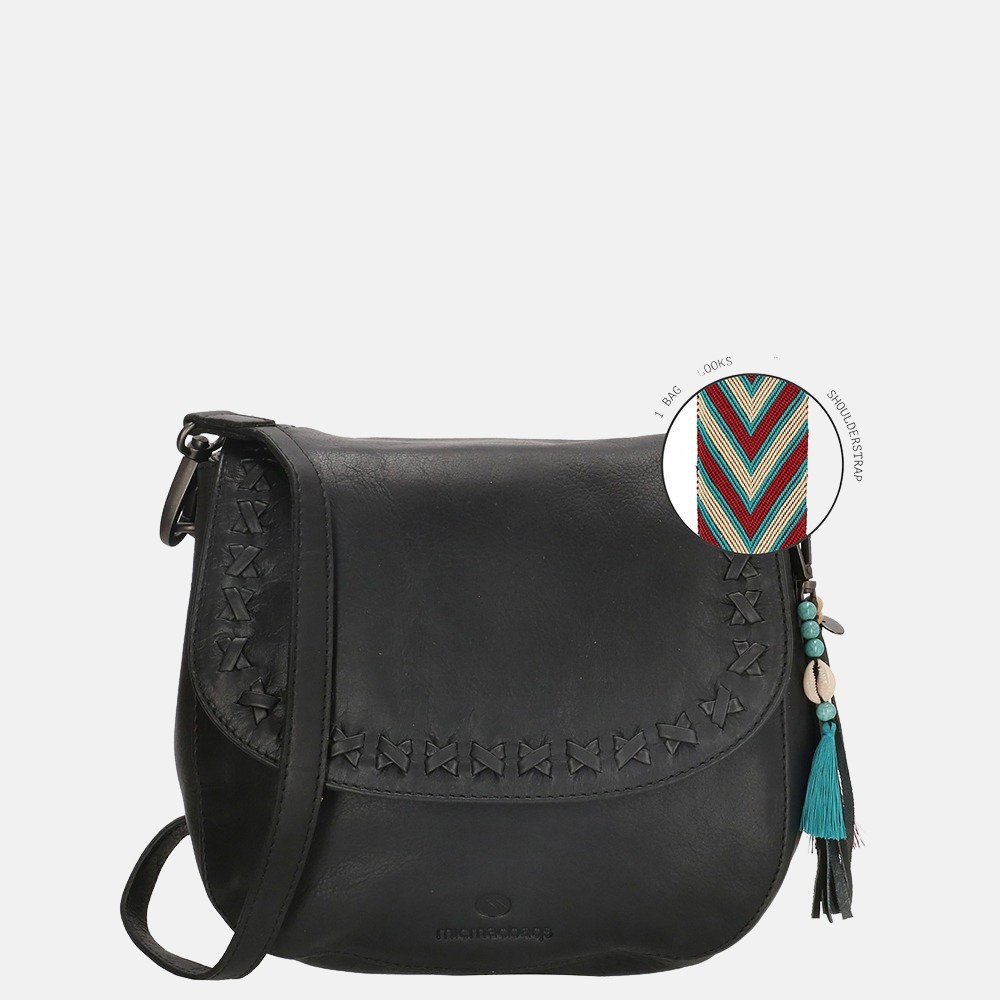 Micmacbags Friendship crossbody tas black bij Duifhuizen