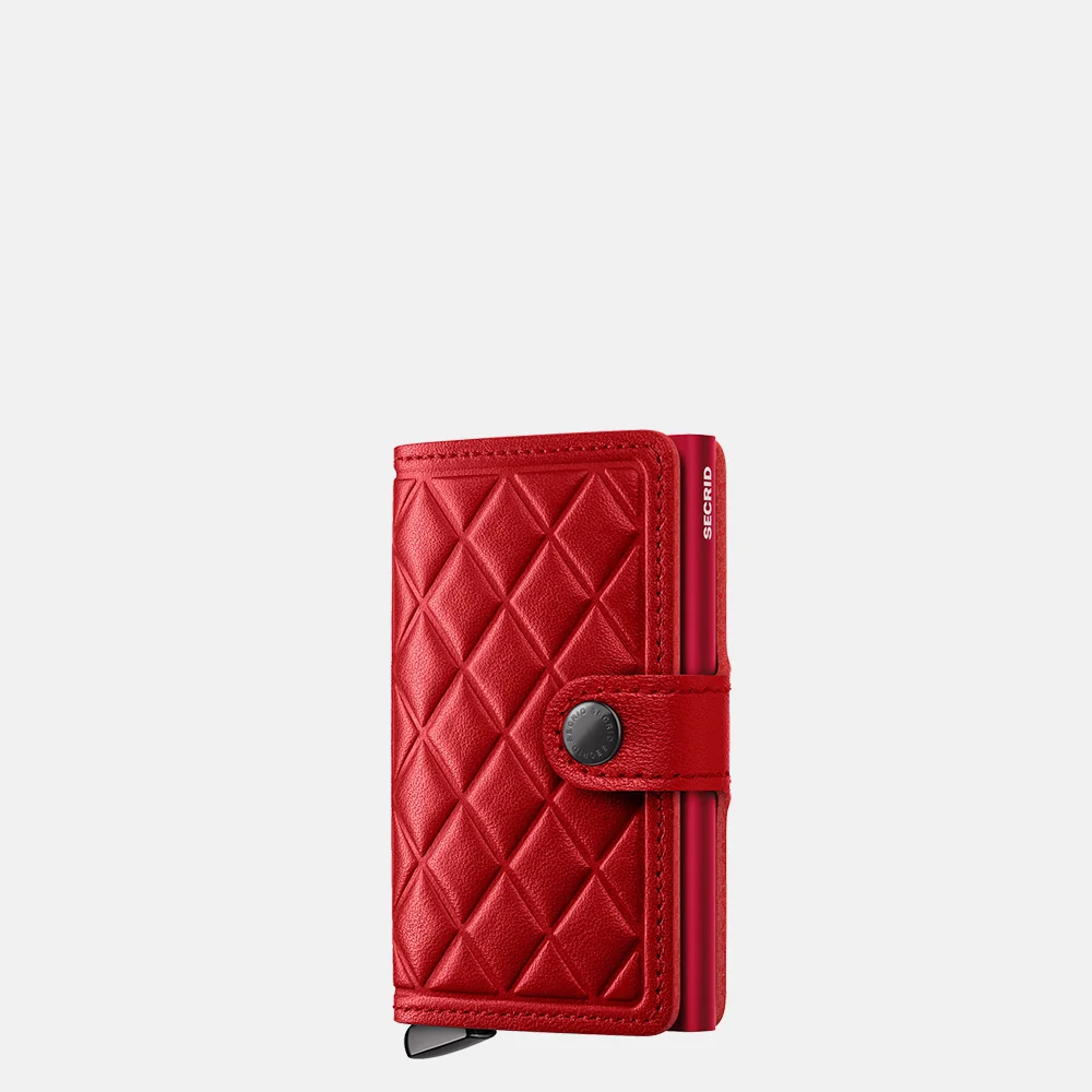 Secrid Premium Miniwallet Emboss Diamond pasjeshouder red