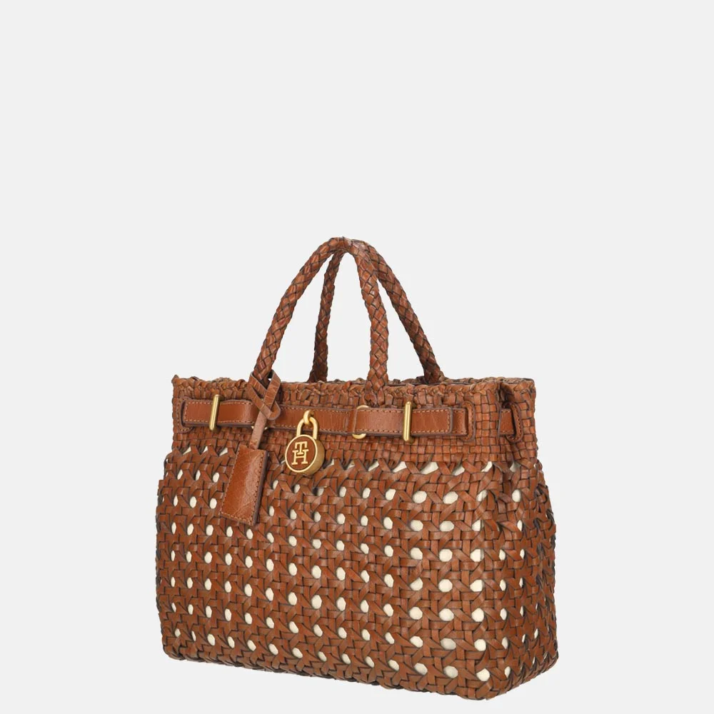 Tommy Hilfiger American Icon handtas gevlochten tan bij Duifhuizen