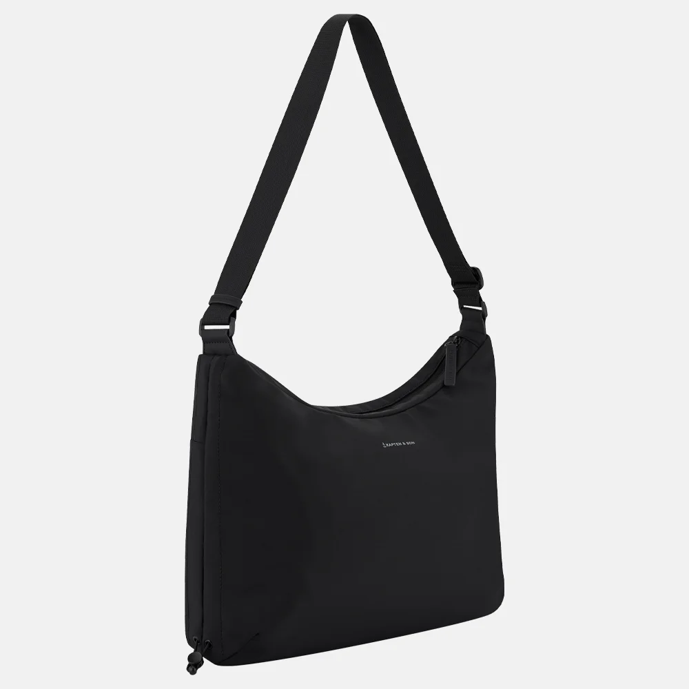 Kapten & Son Skara Large crossbody tas all black bij Duifhuizen