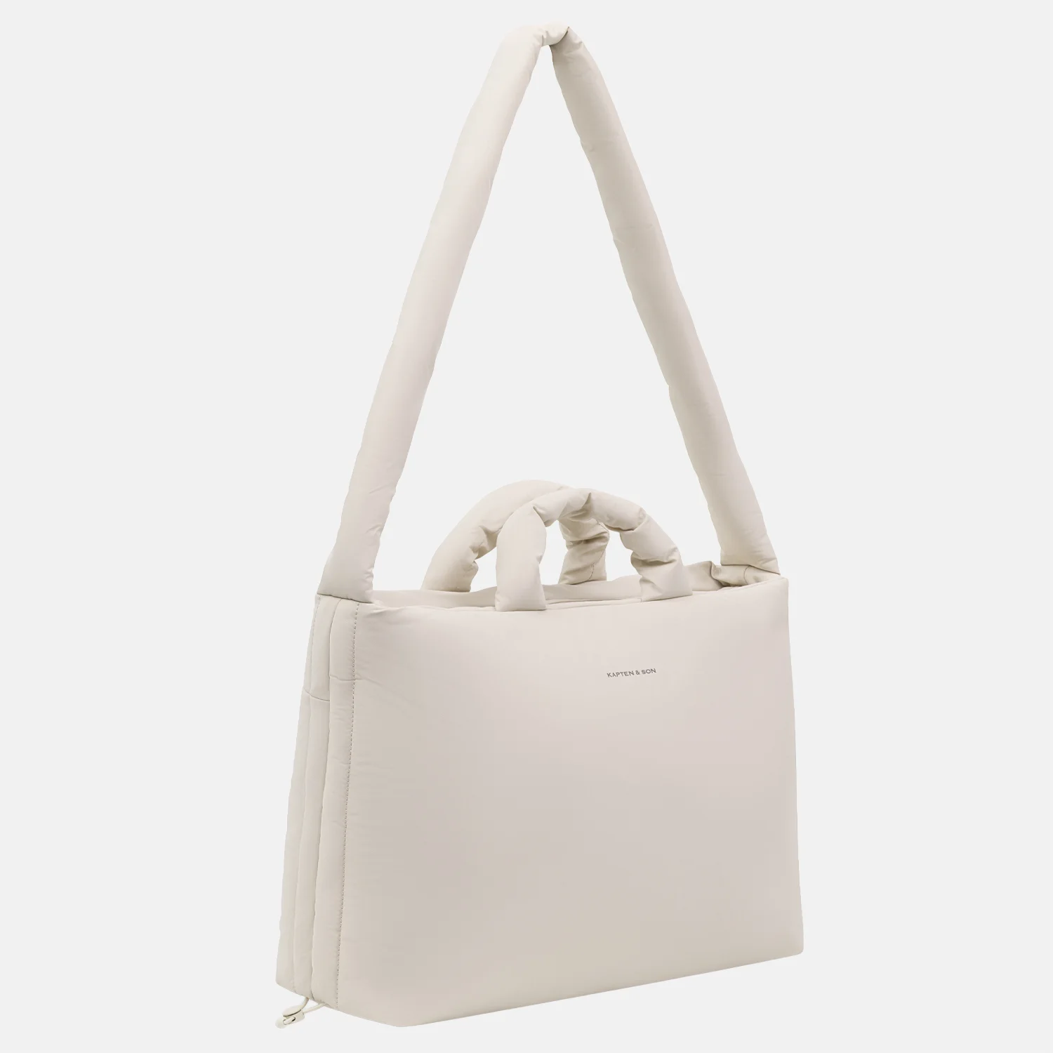 Kapten & Son Skara Cloud Pro shopper 16 inch sandstone bij Duifhuizen
