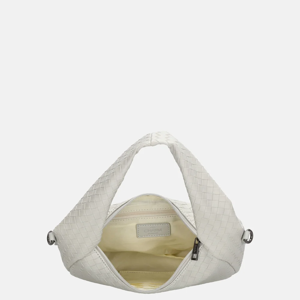 Charm London Maribello schoudertas lichtgrijs bij Duifhuizen