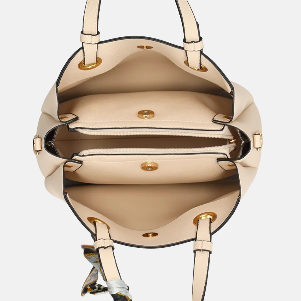 Firenze handtas met sjaaltje beige bij Duifhuizen