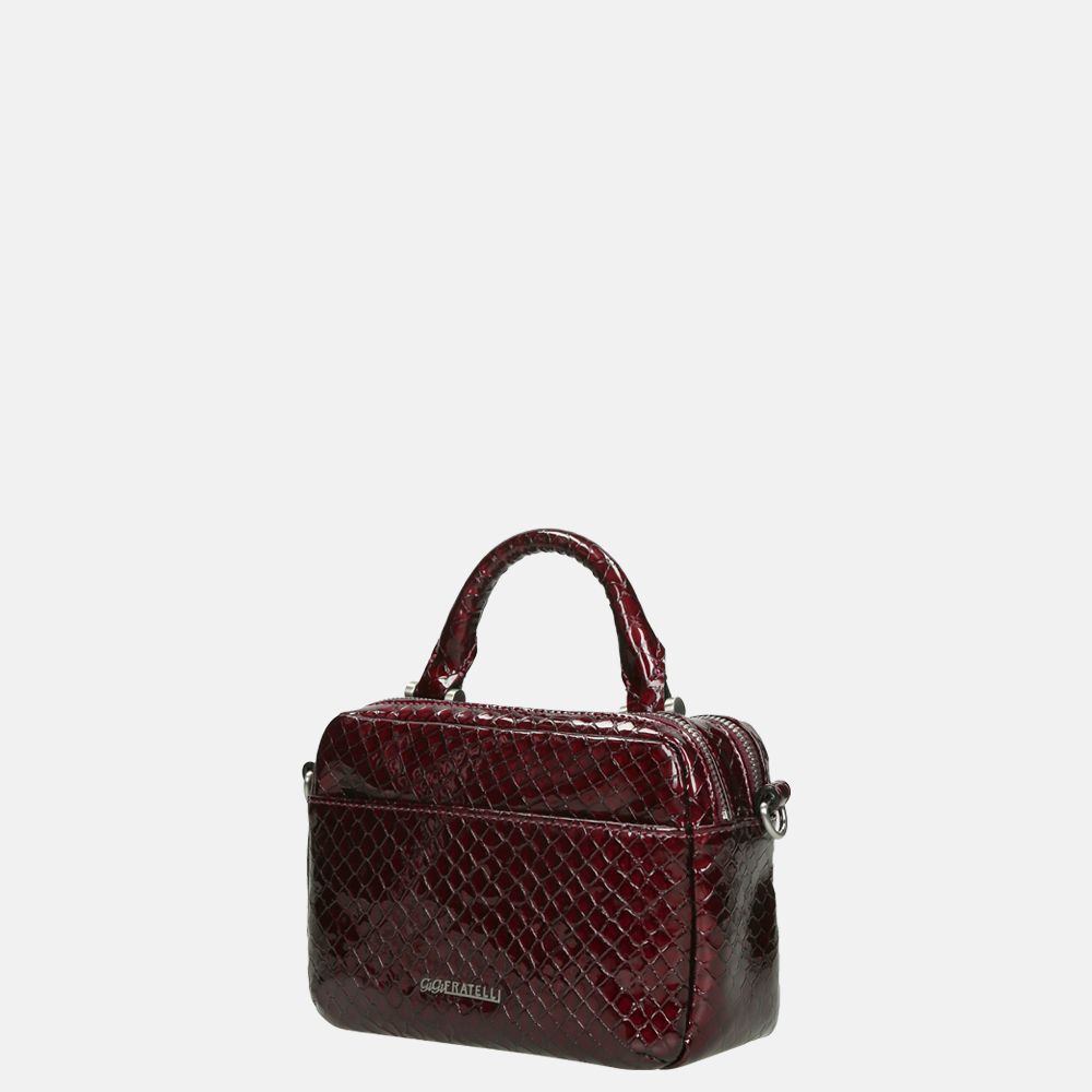 GiGi Fratelli handtas box snake rubino bij Duifhuizen