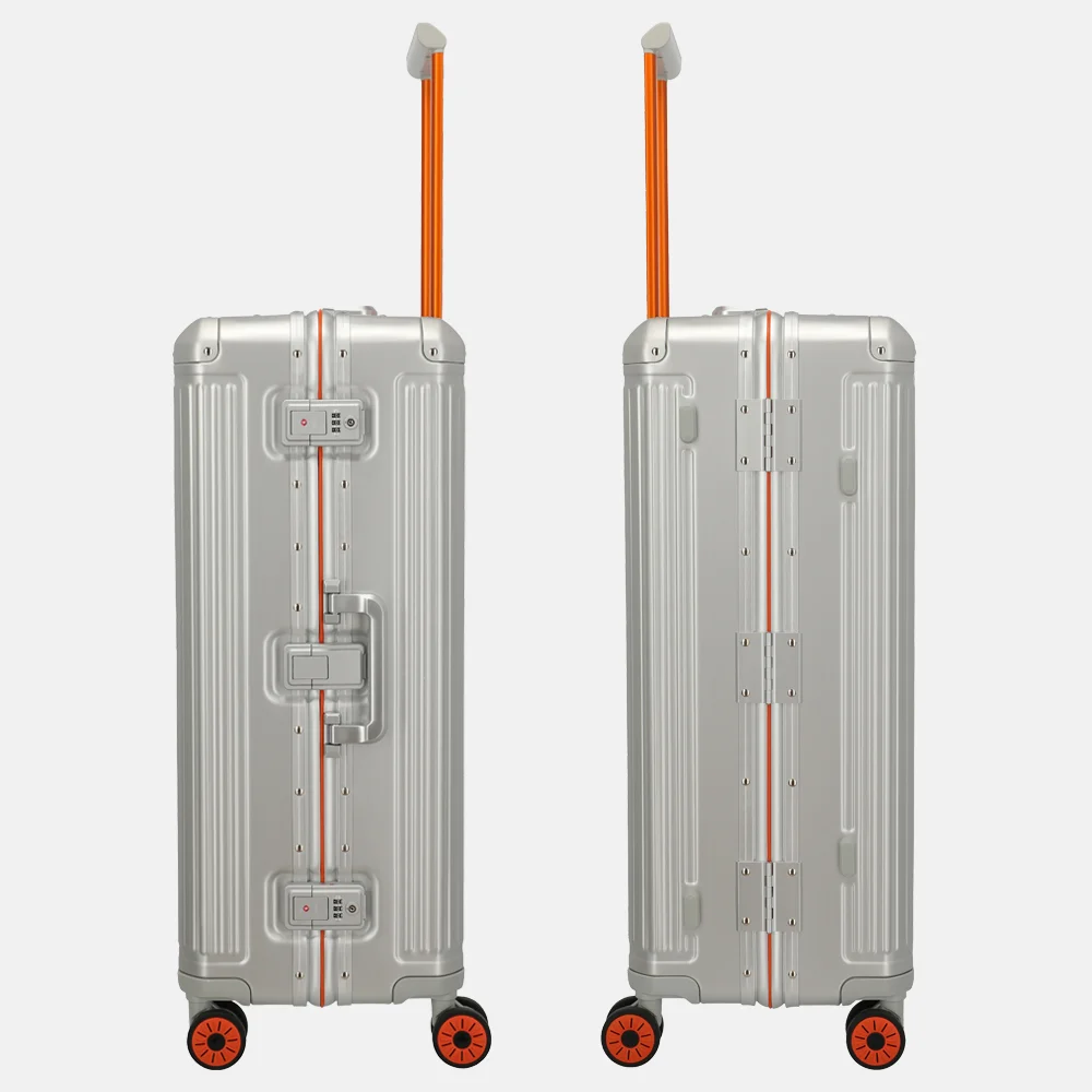 Travelite Next 2.0 reiskoffer 75 cm Limited Edition silver-orange bij Duifhuizen