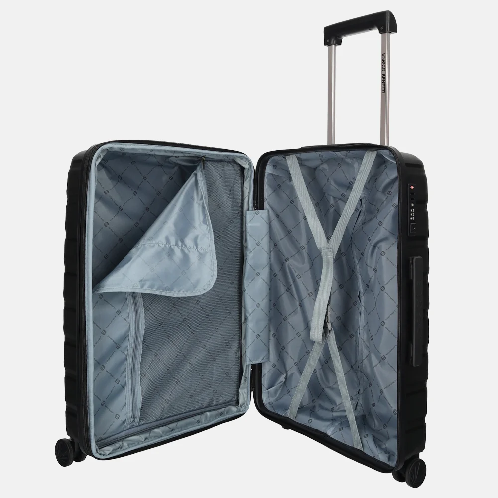 Enrico Benetti San Francisco reiskoffer 65 cm black bij Duifhuizen