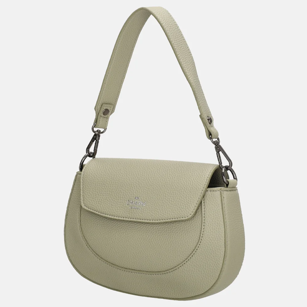 Charm London Montmartre crossbody tas lichtgroen bij Duifhuizen