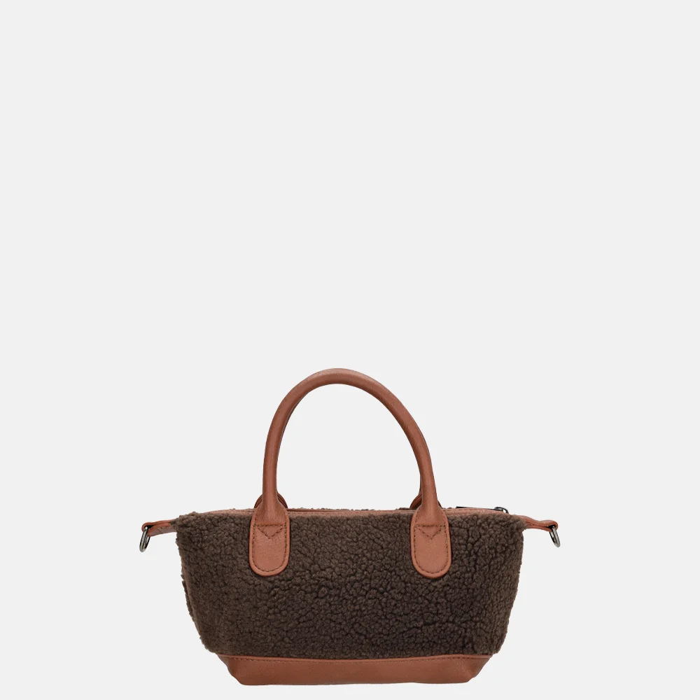 Charm London Buckingham handtas teddy XS donkerbruin bij Duifhuizen