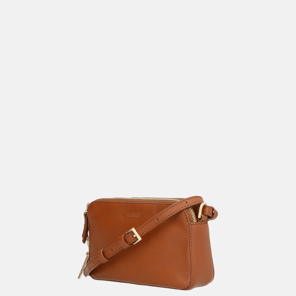 Loulou Essentiels Sue crossbody tas cognac bij Duifhuizen