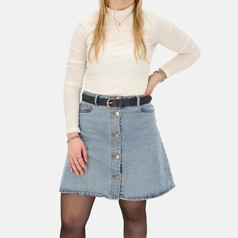 Charm London Anna Belt riem 2,5 cm blauw bij Duifhuizen