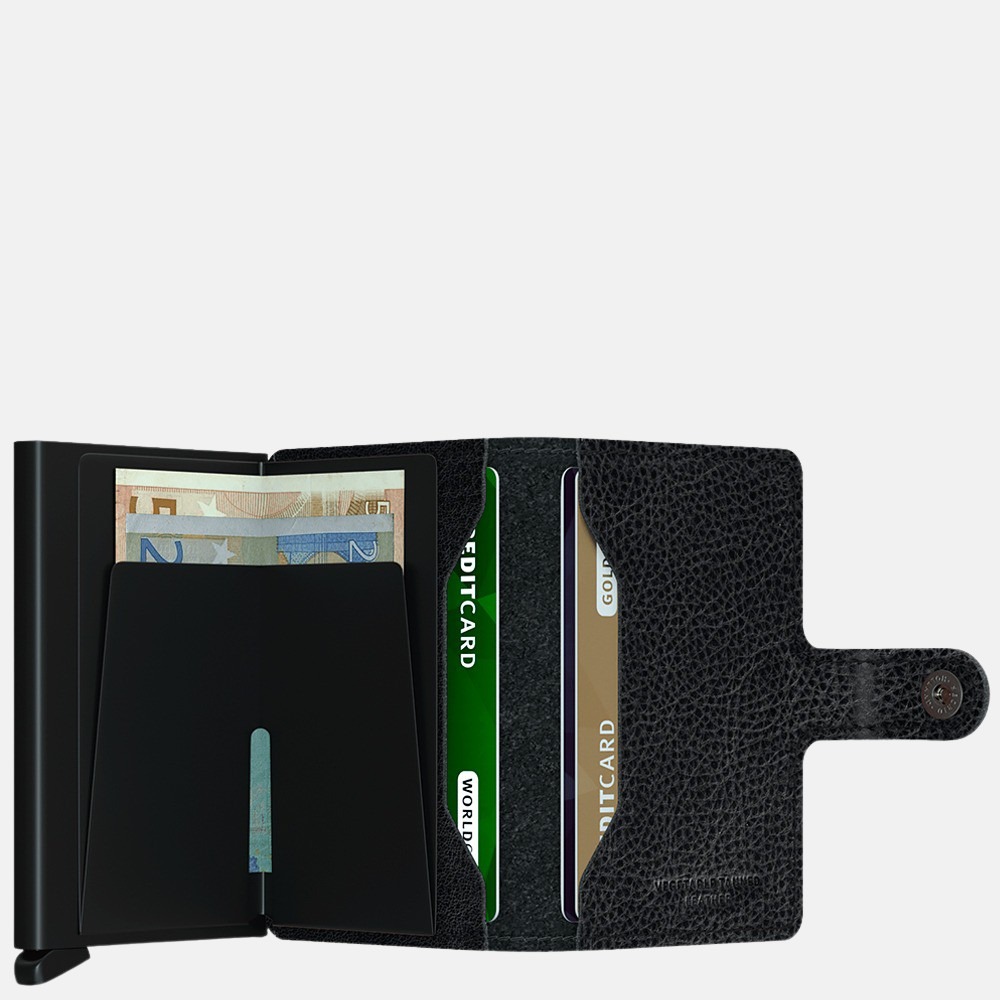 Secrid Miniwallet pasjeshouder Veg Black Black bij Duifhuizen